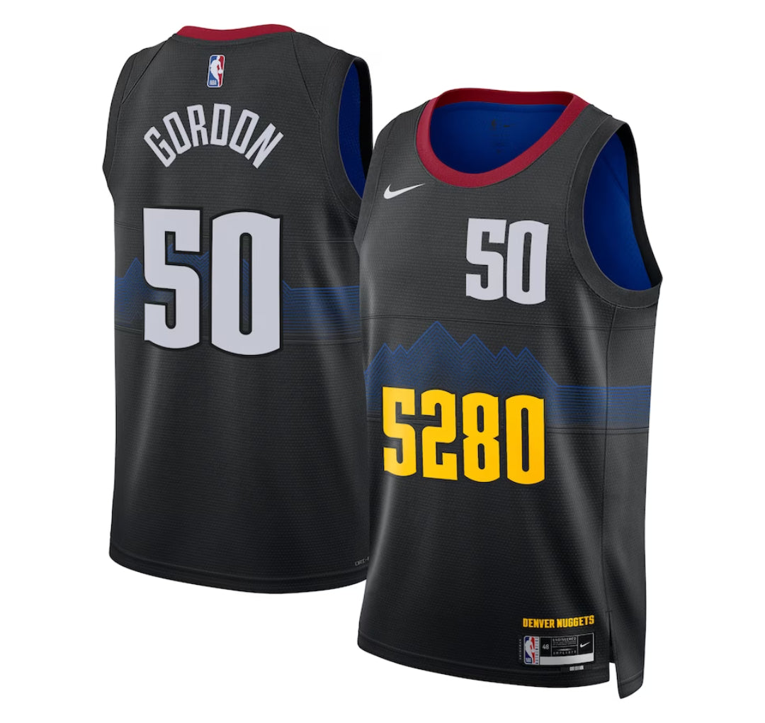 KODYSPORTS Premium Basketball Aaron Gordon Denver Nuggets 2023-24 City Edition Fan Game Jersey