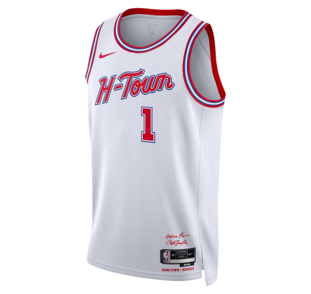 KODYSPORTS Premium Basketball Amen Thompson Houston Rockets 2023-24 City Edition Fan Game Jersey