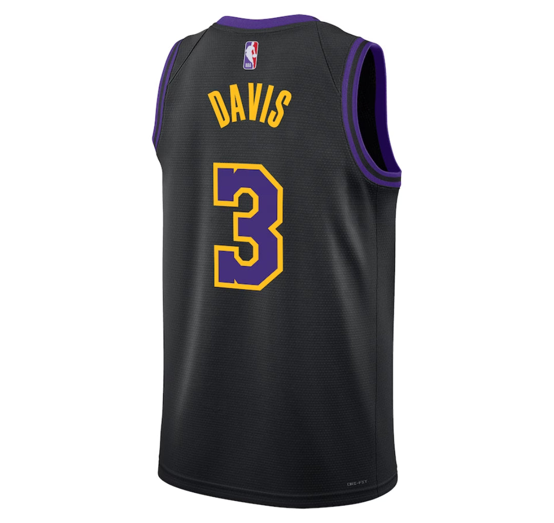 KODYSPORTS Premium Basketball Anthony Davis Los Angeles Lakers 2023-24 City Edition Fan Game Jersey