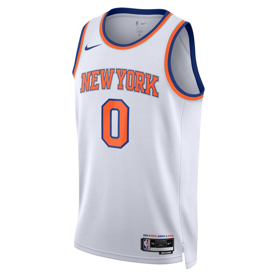 KODYSPORTS Premium Basketball Donte DiVincenzo New York Knicks 2023-24 Swingman Edition Fan Game Jersey - White