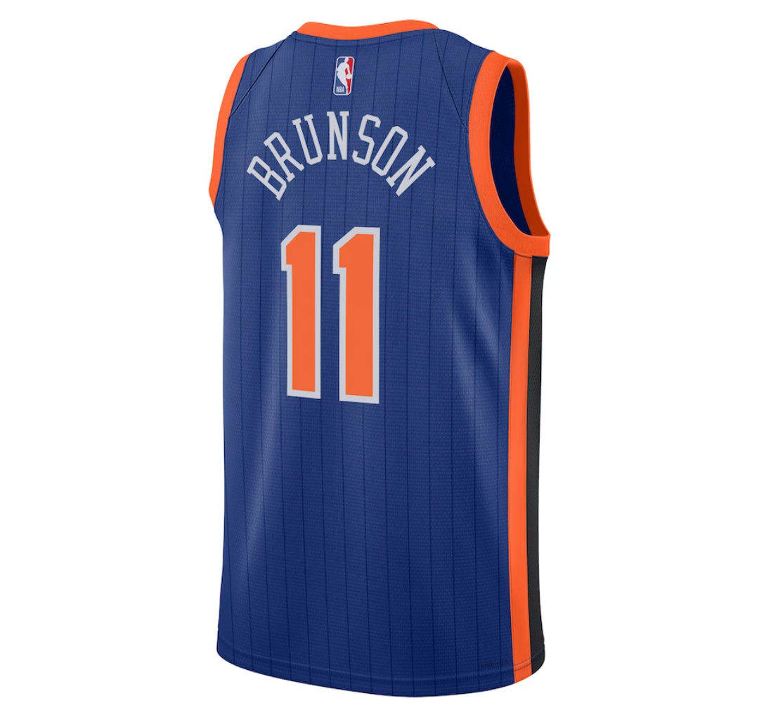 KODYSPORTS Premium Basketball Jalen Brunson New York Knicks 2023-24 City Edition Fan Game Jersey