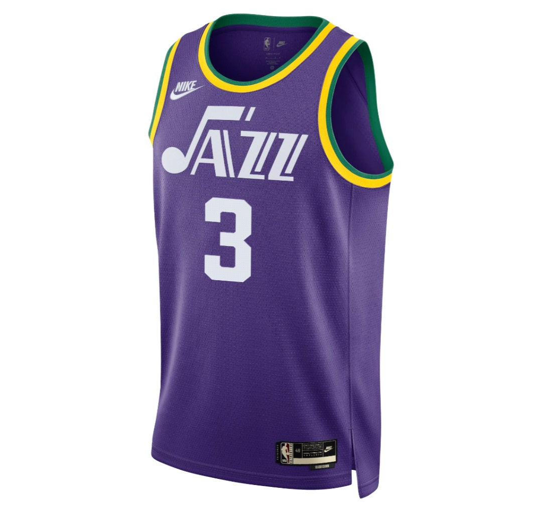 KODYSPORTS Premium Basketball Keyonte George Utah Jazz 2024 Classic Edition Fan Game Jersey