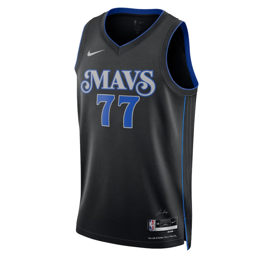 KODYSPORTS Premium Basketball Luka Doncic Dallas Mavericks 2023-24 City Edition Fan Game Jersey