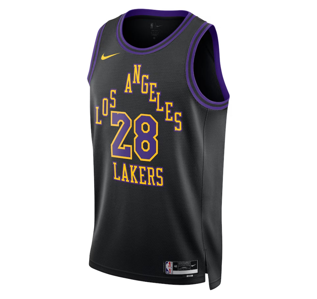 KODYSPORTS Premium Basketball Rui Hachimura Los Angeles Lakers 2023-24 City Edition Fan Game Jersey