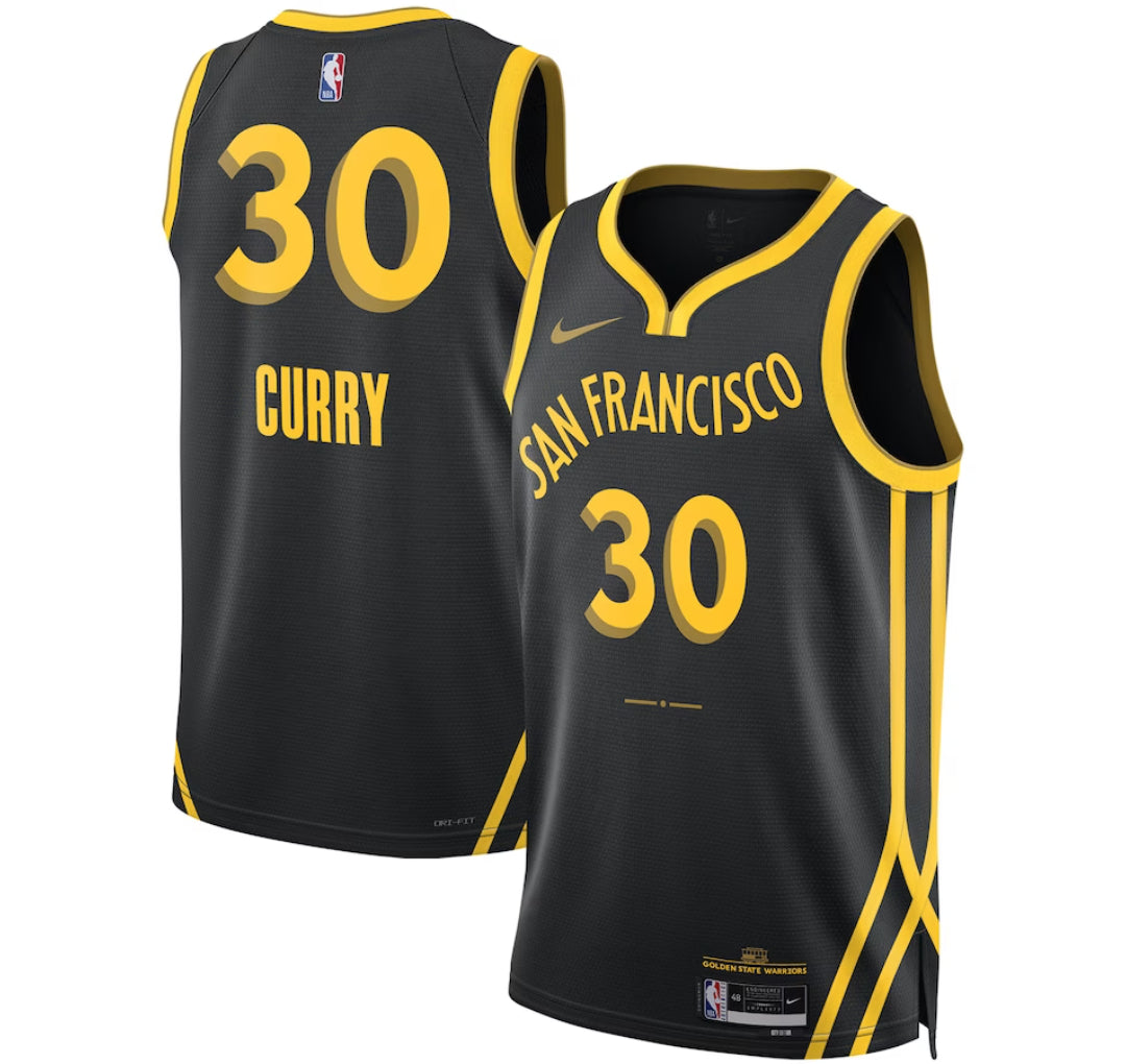 KODYSPORTS Premium Basketball Stephen Curry Golden State Warriors 2023-24 City Edition Fan Game Jersey