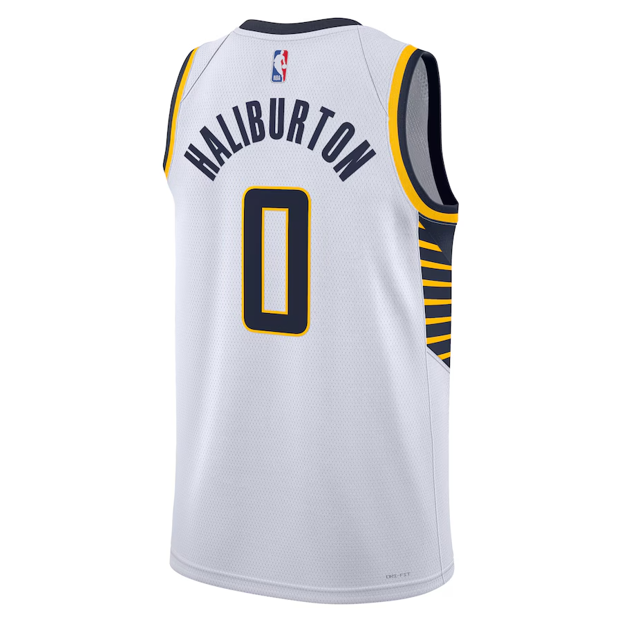 KODYSPORTS Premium Basketball Tyrese Haliburton Indiana Pacers 2023-24 Swingman Edition Fan Game Jersey - White