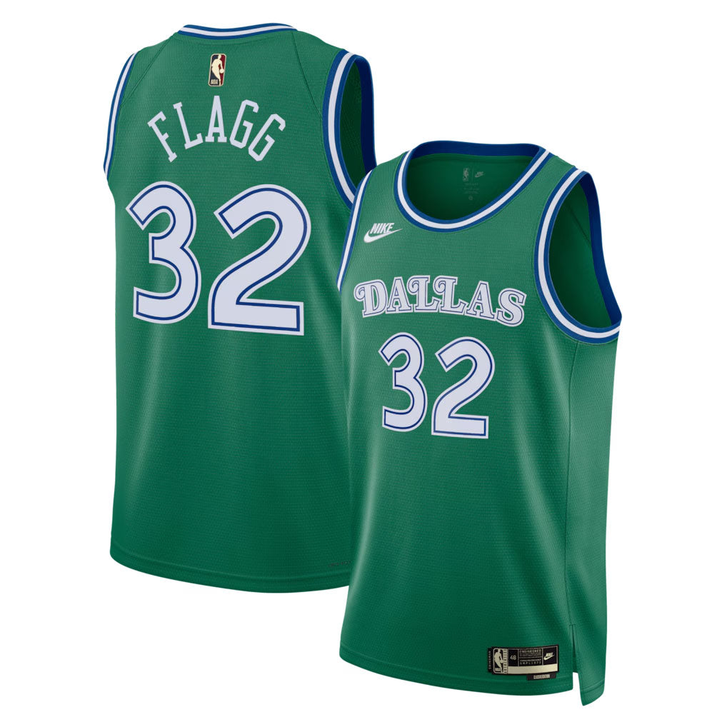 KODYSPORTS Premium Basketball Cooper Flagg #32 Dallas Mavericks Classic Edition Fan Support Team Jersey - Green