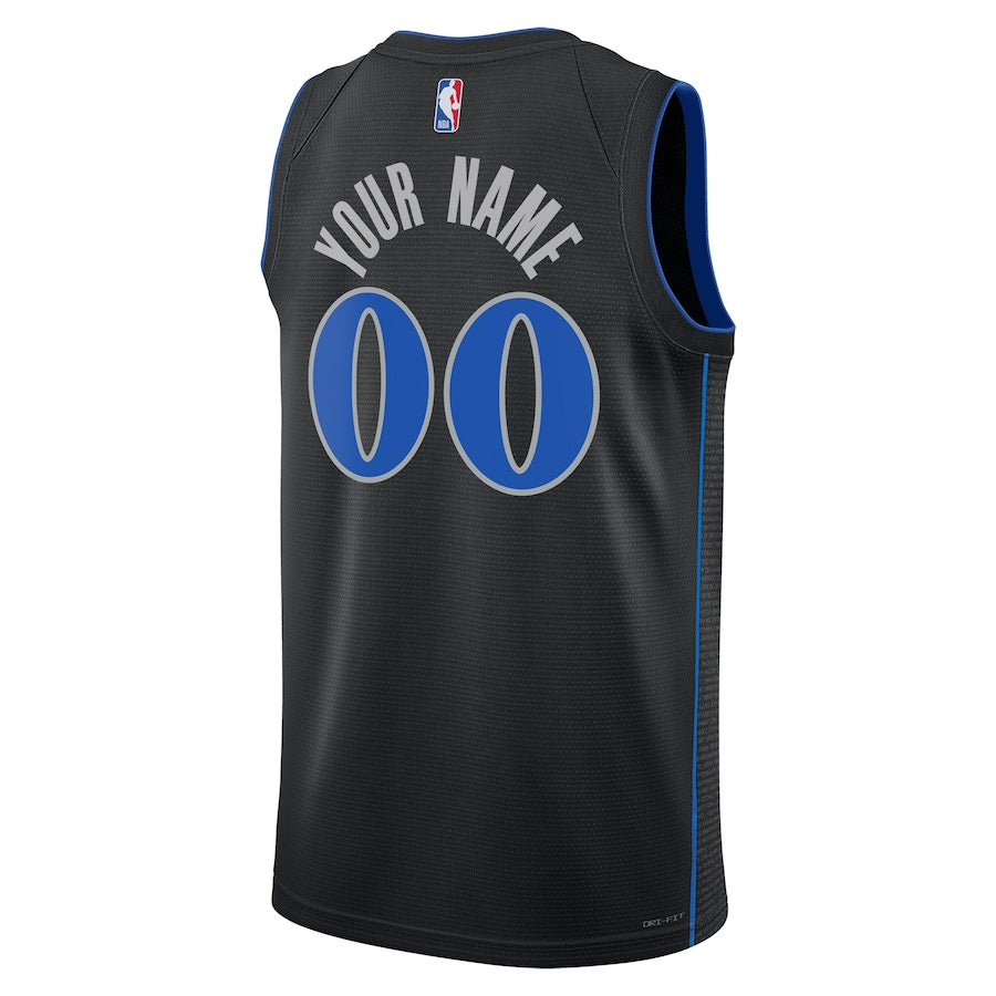 KODYSPORTS Premium Basketball Dallas Mavericks Unisex 2023/24 Custom Swingman Jersey - Black - City Edition