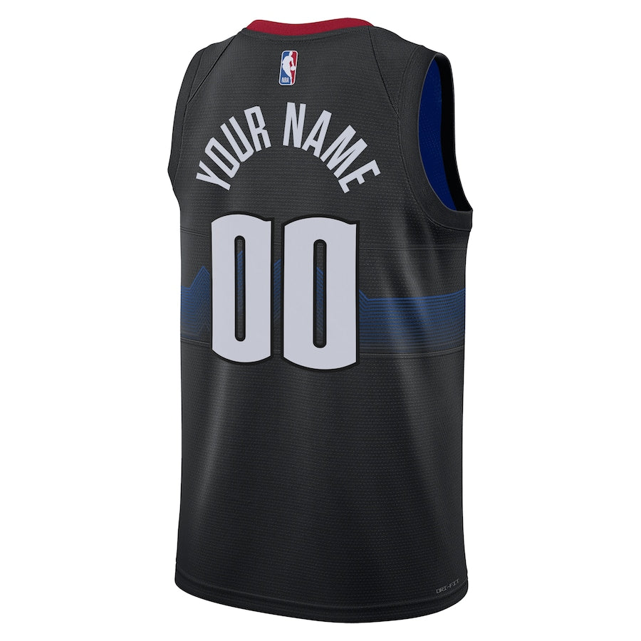 KODYSPORTS Premium Basketball Denver Nuggets Unisex 2023/24 Custom Swingman Jersey - Black - City Edition