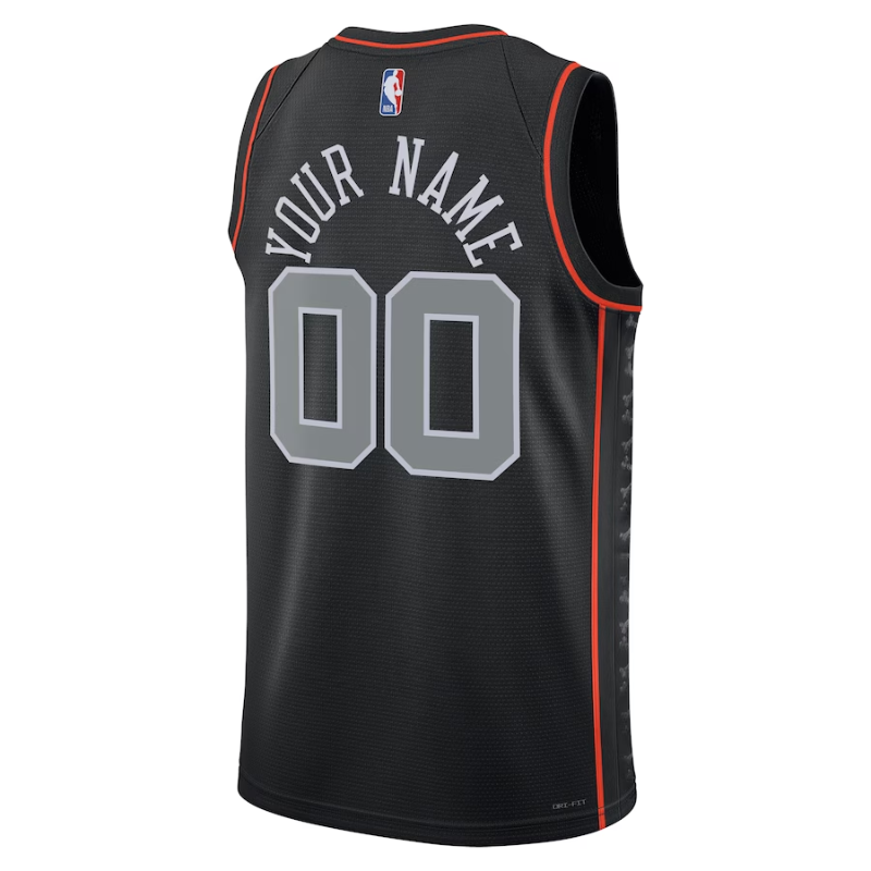 KODYSPORTS Premium Basketball Detroit Pistons Unisex 2023/24 Custom Swingman Jersey - Black - City Edition