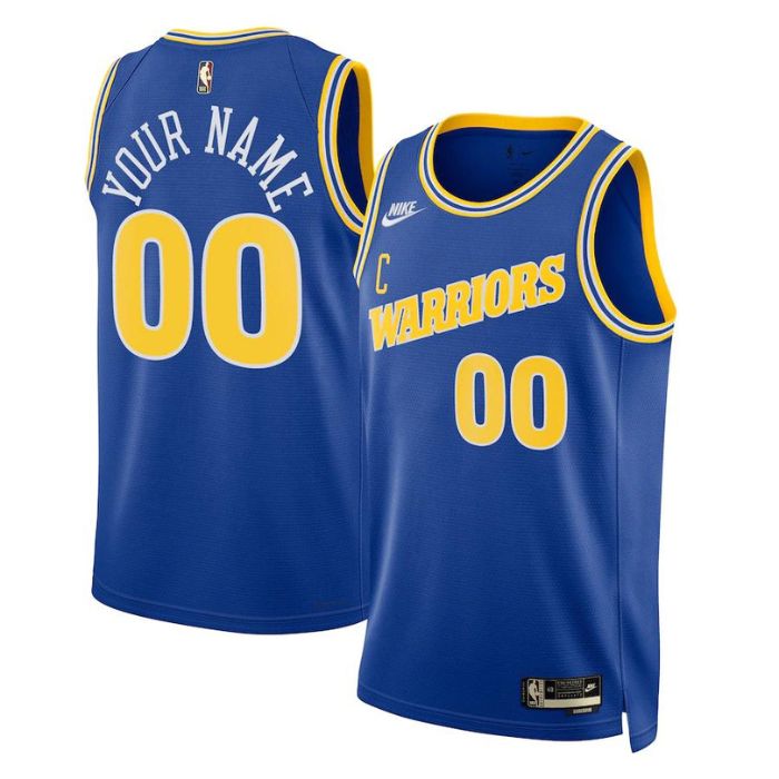 KODYSPORTS Premium Basketball Golden State Warriors Unisex 2023/24 Customized Swingman Jersey - Classic Edition - Blue