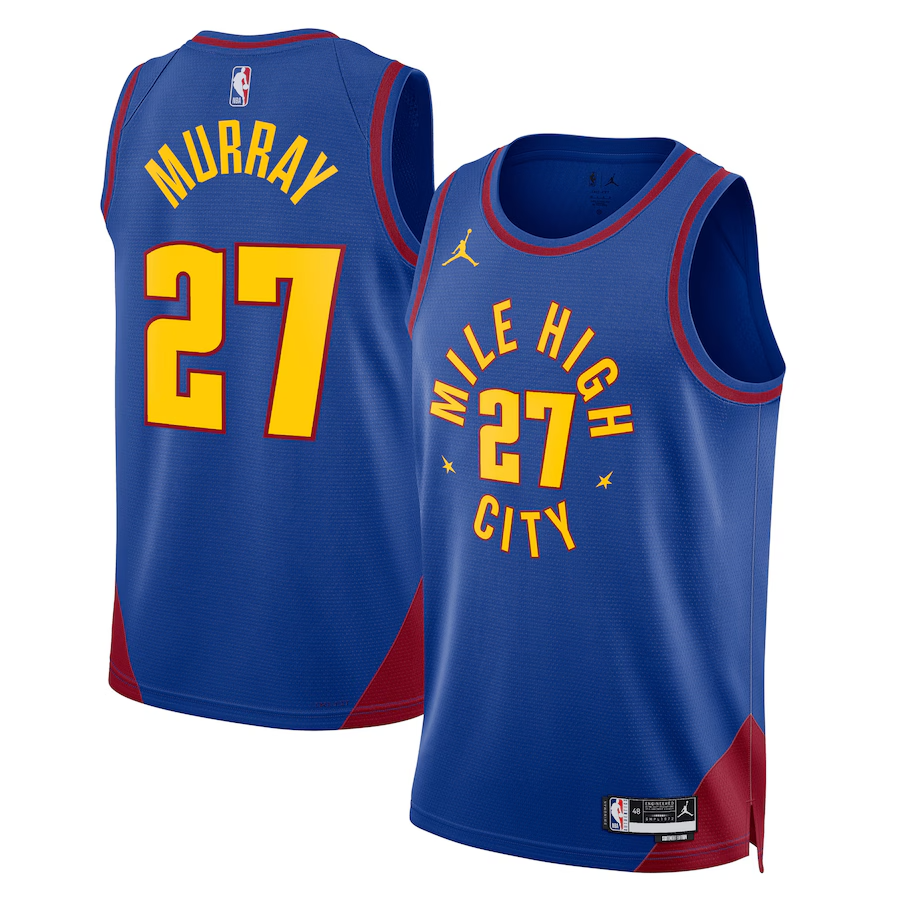 KODYSPORTS Premium Basketball Jamal Murray Denver Nuggets 2024 Statement Edition Fan Game Jersey