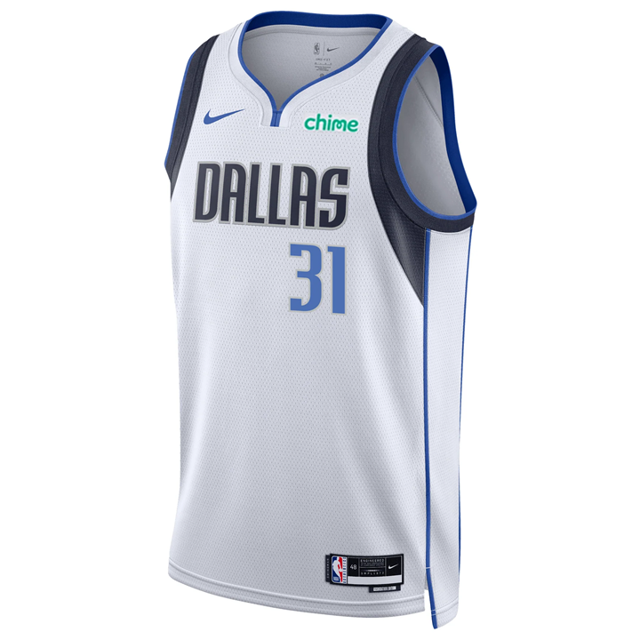 KODYSPORTS Premium Basketball Klay Thompson Dallas Mavericks 2024 Association Edition Fan Support Team Jersey - White