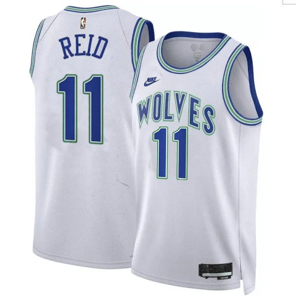 KODYSPORTS Premium Basketball Naz Reid Minnesota Timberwolves 2024 Classic Edition Fan Support Team Jersey - White