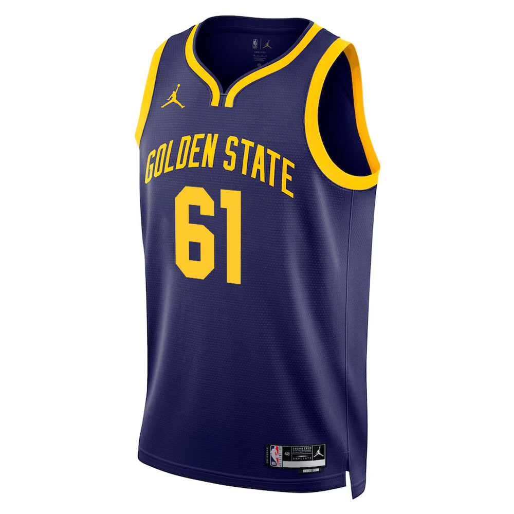 KODYSPORTS Premium Basketball Pat Spencer 61 Golden State Warriors Statement Edition Fan Support Team Jersey – Navy