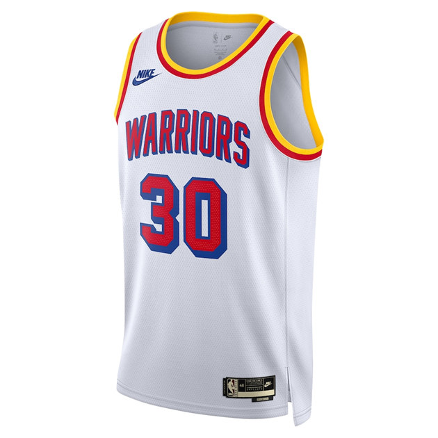 KODYSPORTS Premium Basketball Stephen Curry Golden State Warriors 2024 Classic Edition Fan Support Team Jersey - White