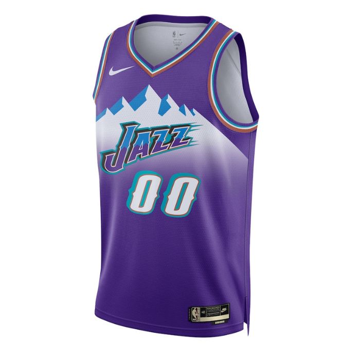 KODYSPORTS Premium Basketball Utah Jazz Unisex 2023/24 Custom Swingman Pro Jersey - Classic Edition - Purple
