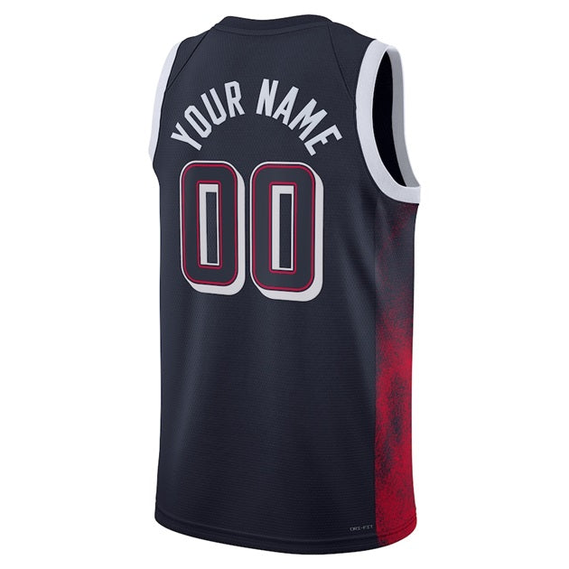 DUNK Sports High Quality Customize USA Basketball Men’s National Team 2024 Limited Edition Fan Game Jersey - Navy