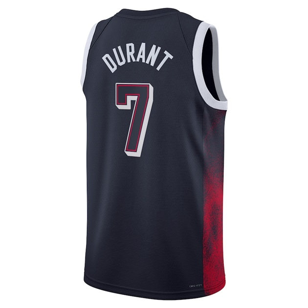 KODYSPORTS Premium Basketball Kevin Durant USA Men’s National Team 2024 Limited Edition Fan Game Jersey - Navy