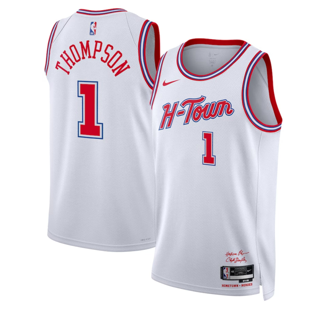 KODYSPORTS Premium Basketball Amen Thompson Houston Rockets 2023-24 City Edition Fan Game Jersey