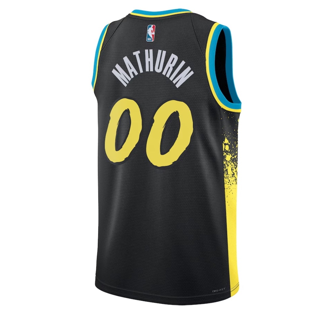 KODYSPORTS Premium Basketball Bennedict Mathurin Indiana Pacers 2023-24 City Edition Fan Game Jersey