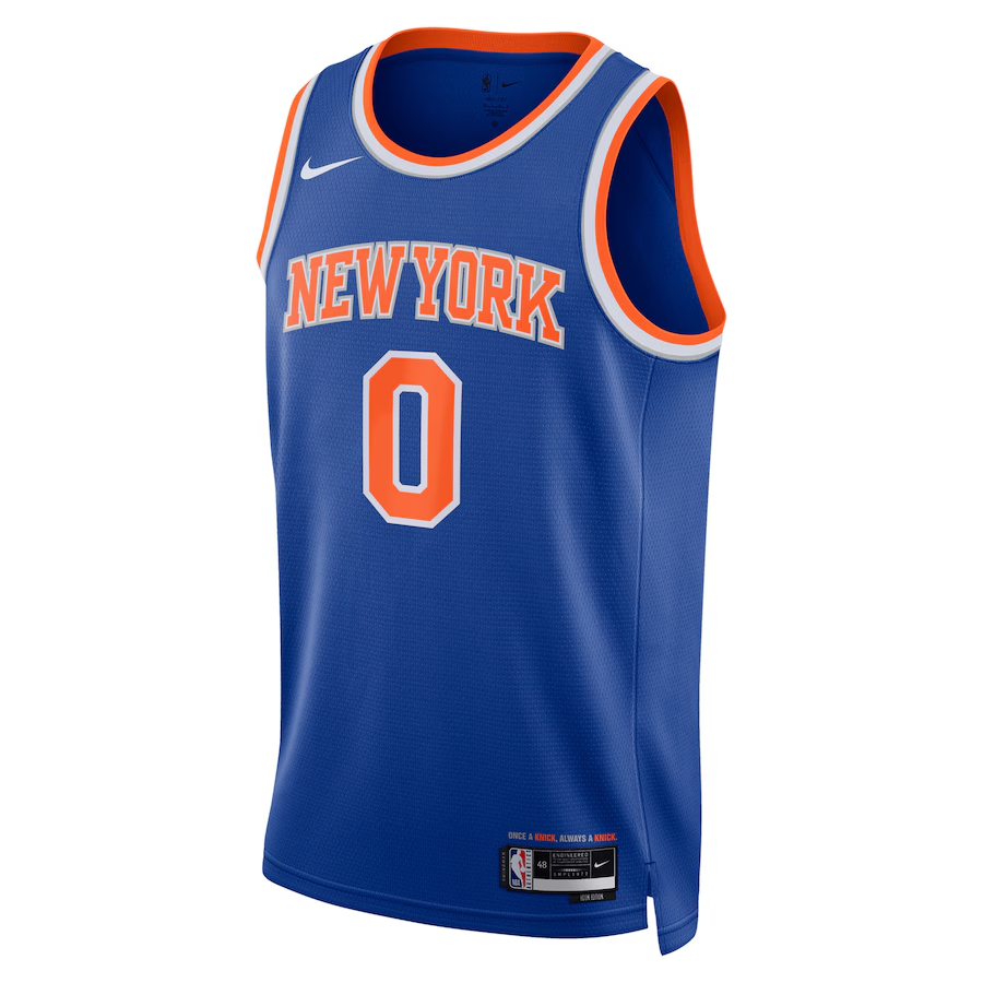 KODYSPORTS Premium Basketball Donte DiVincenzo New York Knicks 2023-24 Swingman Edition Fan Game Jersey