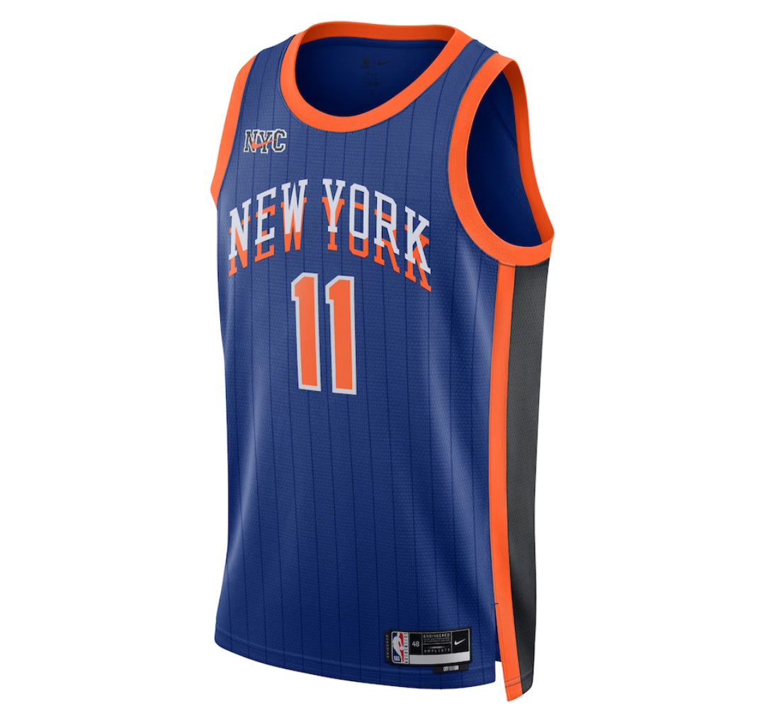 KODYSPORTS Premium Basketball Jalen Brunson New York Knicks 2023-24 City Edition Fan Game Jersey