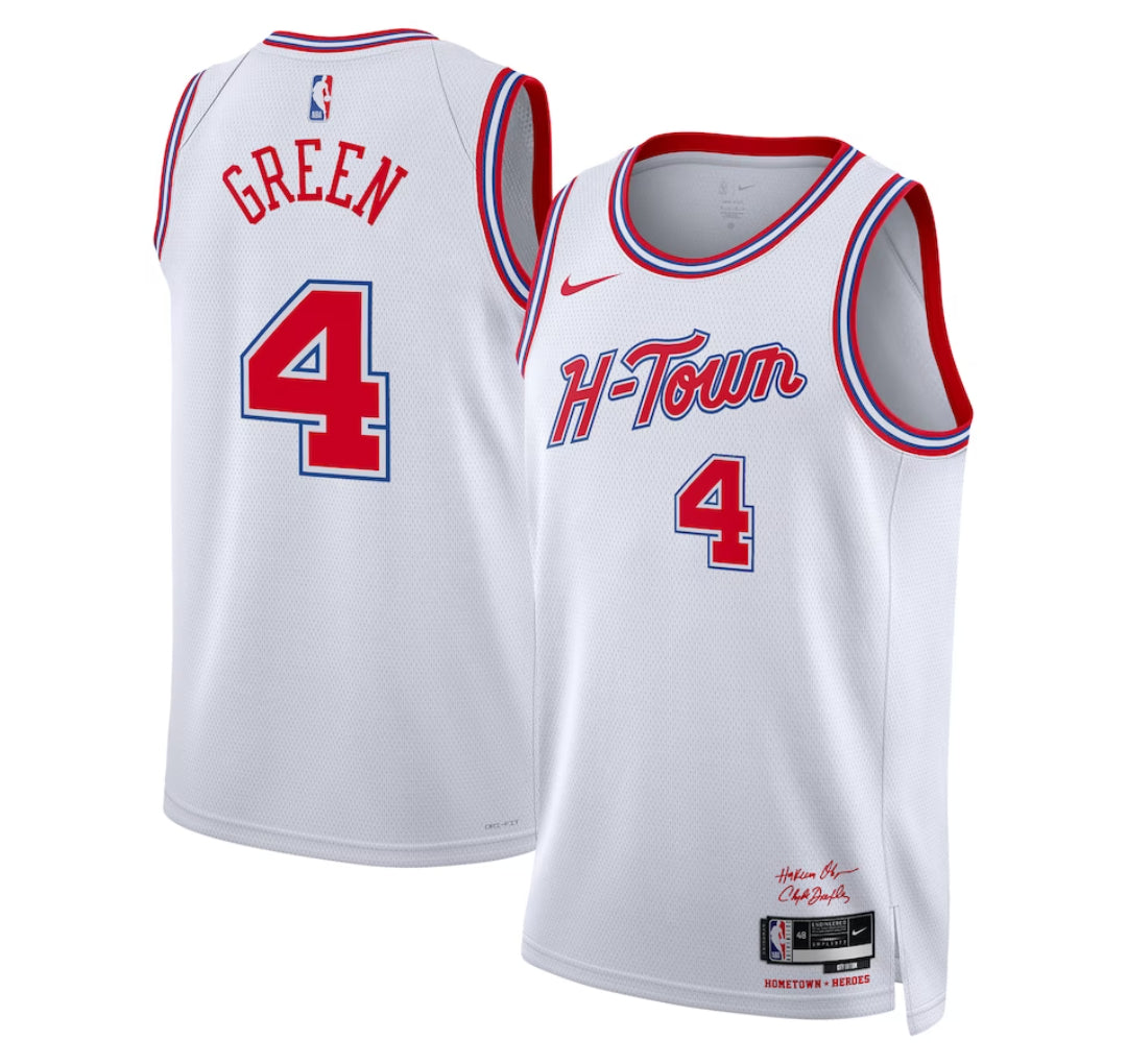KODYSPORTS Premium Basketball Jalen Green Houston Rockets 2023-24 City Edition Fan Game Jersey