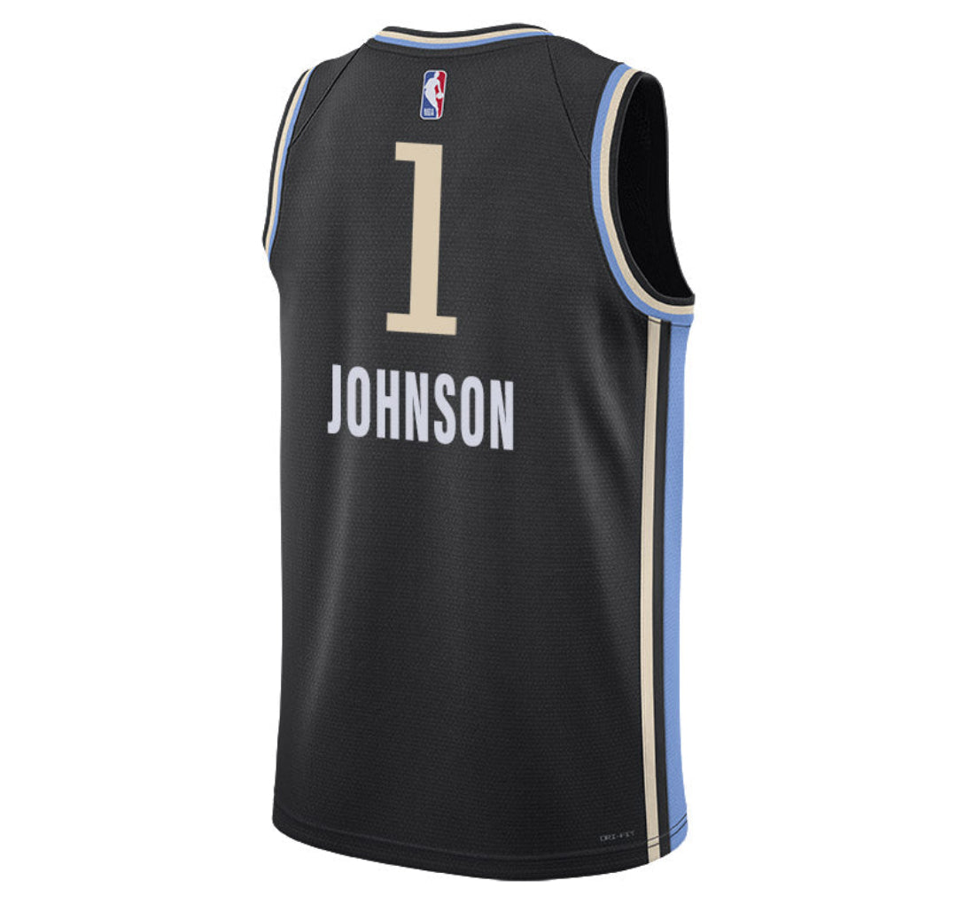 KODYSPORTS Premium Basketball Jalen Johnson Atlanta Hawks 2023-24 City Edition Fan Game Jersey