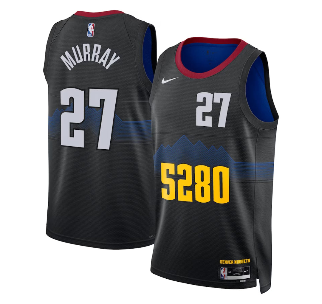 KODYSPORTS Premium Basketball Jamal Murray Denver Nuggets 2023-24 City Edition Fan Game Jersey