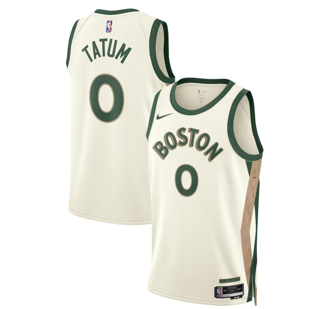 KODYSPORTS Premium Basketball Jayson Tatum Boston Celtics 2023-24 City Edition Fan Game Jersey