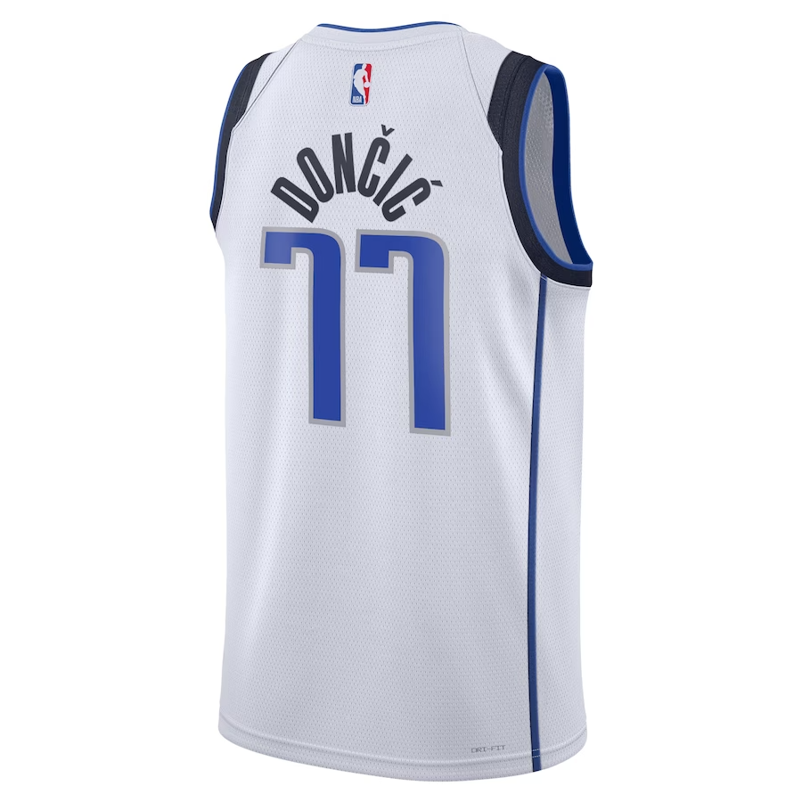 KODYSPORTS Premium Basketball Luka Doncic Dallas Mavericks 2024 Swingman Edition Fan Game Jersey - White