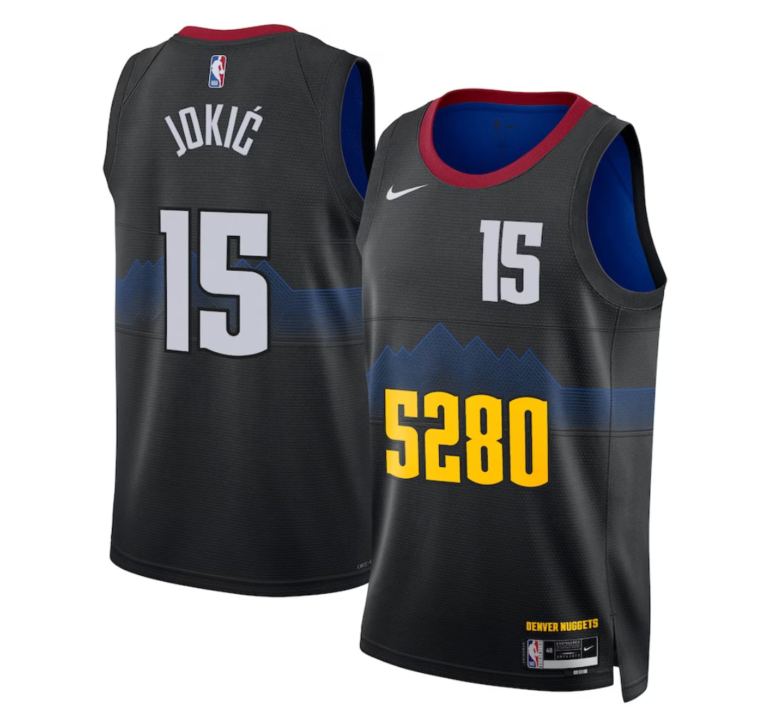 KODYSPORTS Premium Basketball Nikola Jokic Denver Nuggets 2023-24 City Edition Fan Game Jersey