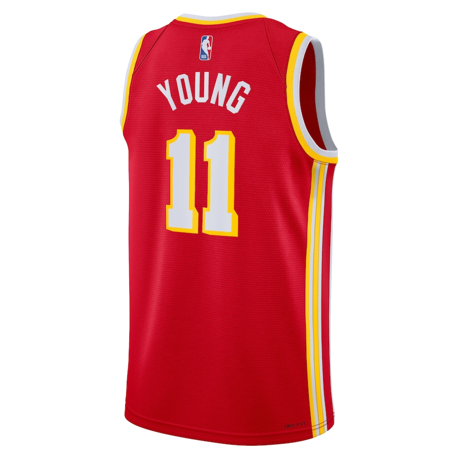 KODYSPORTS Premium Basketball Trae Young Atlanta Hawks 2024 Swingman Edition Fan Game Jersey - Red
