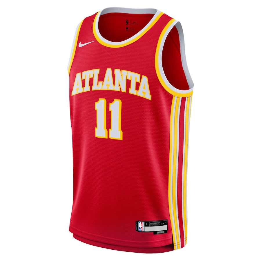 KODYSPORTS Premium Basketball Trae Young Atlanta Hawks 2024 Swingman Edition Fan Game Jersey - Red