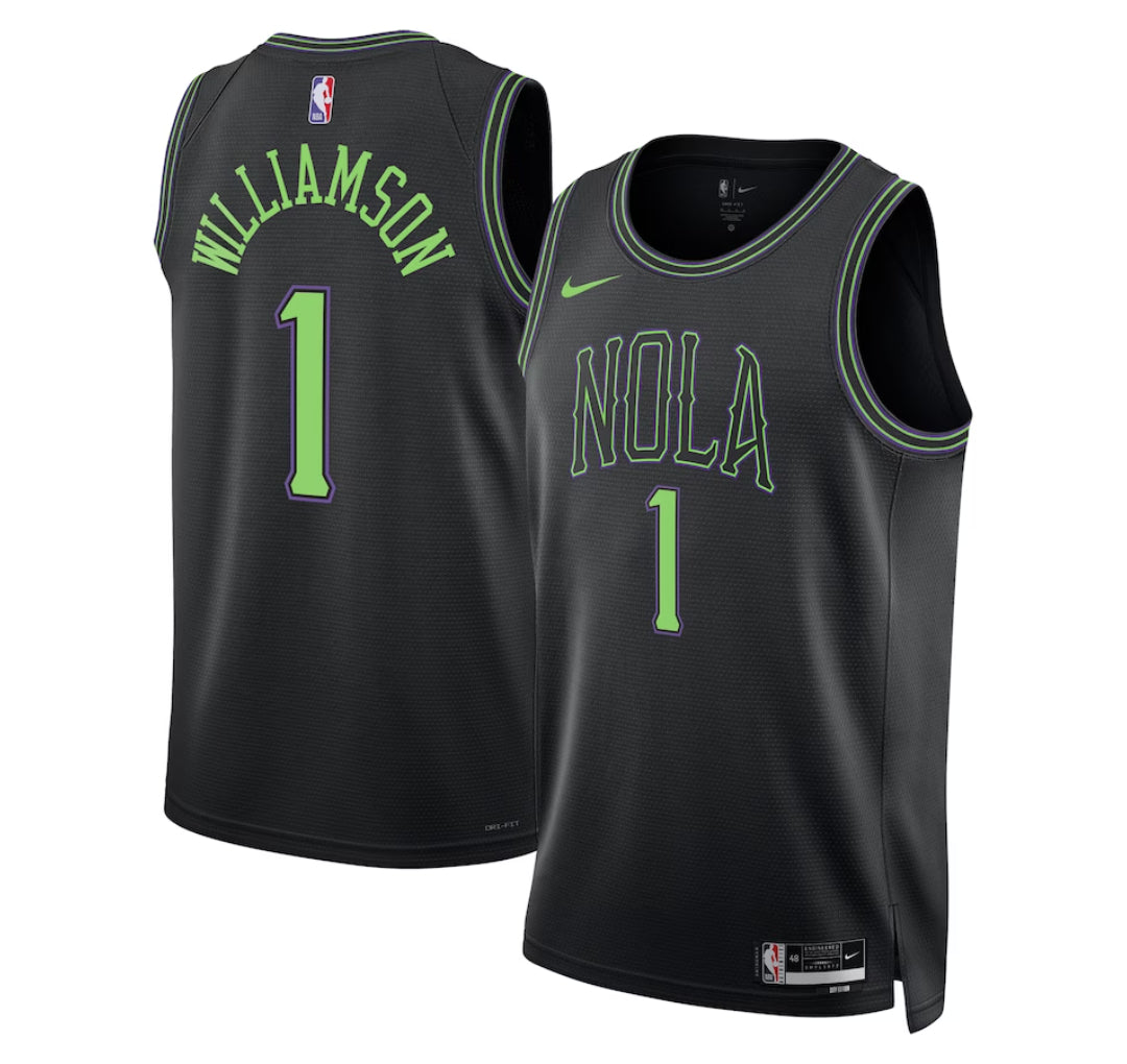 KODYSPORTS Premium Basketball Zion Williamson New Orleans Pelicans 2023-24 City Edition Fan Game Jersey