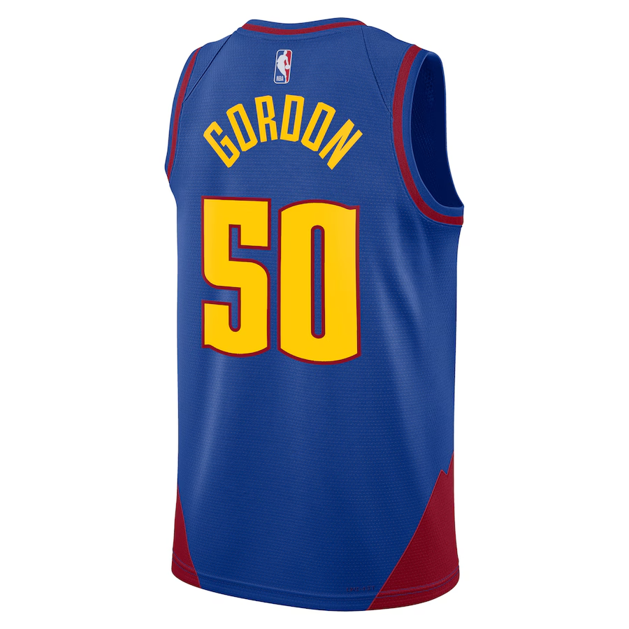 KODYSPORTS Premium Basketball Aaron Gordon Denver Nuggets 2023-24 Statement Edition Fan Game Jersey - Blue