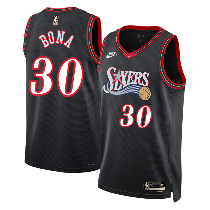KODYSPORTS Premium Basketball Adem Bona #30 Philadelphia 76ers Classic Edition Fan Support Team Jersey - Black