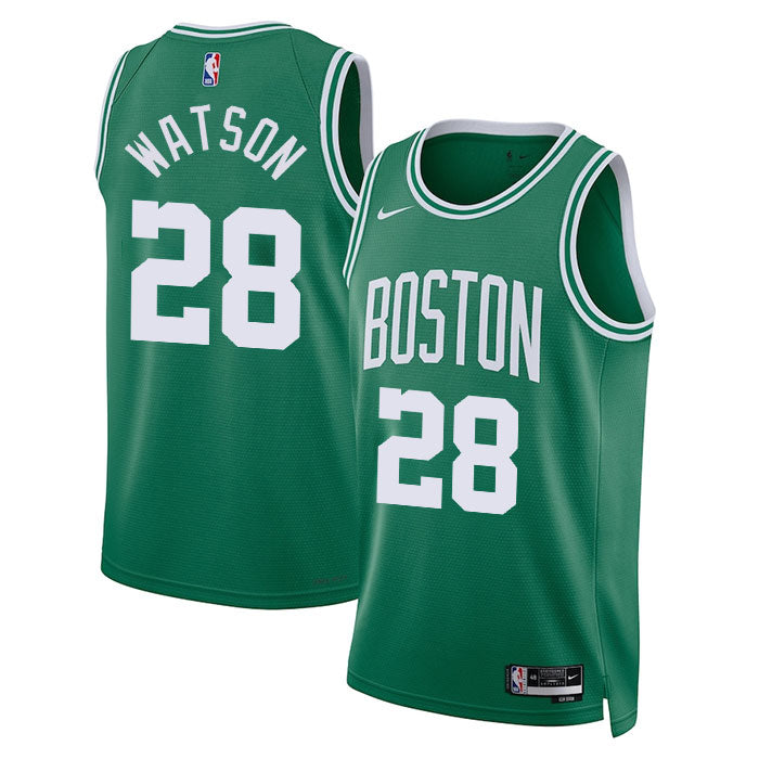 KODYSPORTS Premium Basketball Anton Watson Boston Celtics 2024 Icon Edition Fan Support Team Jersey - Green