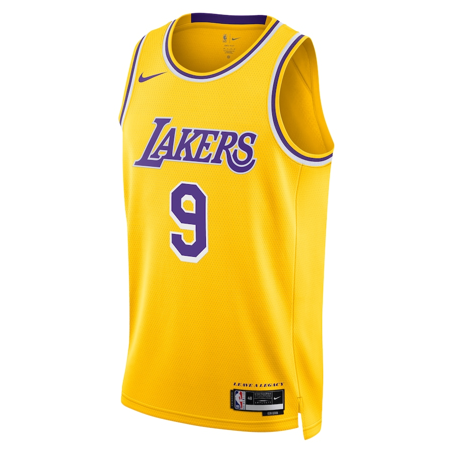 KODYSPORTS Premium Basketball Bronny James Jr. Los Angeles Lakers 2024 Icon Edition Fan Support Team - Gold