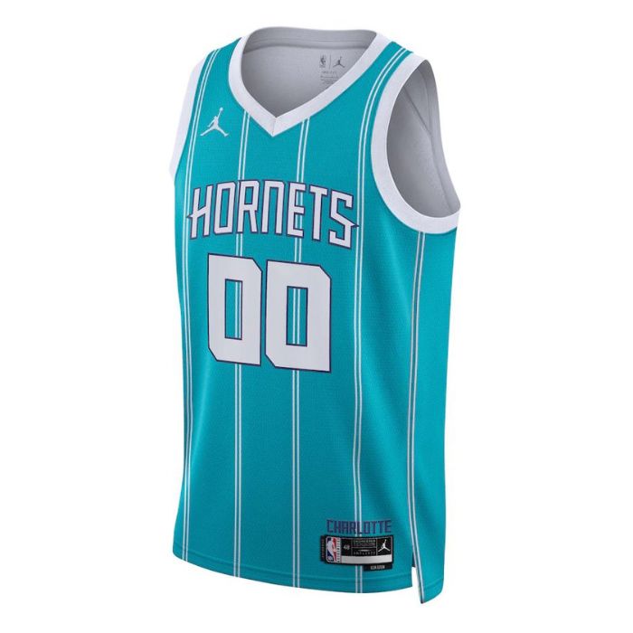 KODYSPORTS Premium Basketball Charlotte Hornets Unisex 2023/24 Swingman Customized Jersey Teal - Icon Edition