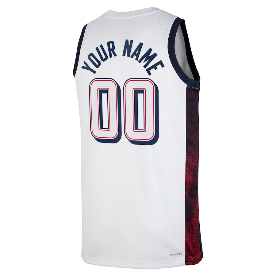 KODYSPORTS Premium Basketball Customize USA Men’s National Team 2024 Match Edition Fan Game Team Jersey - White