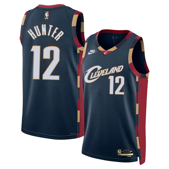 KODYSPORTS Premium Basketball De'Andre Hunter #12 Cleveland Cavaliers Classic Edition Fan Support Team Jersey - Navy