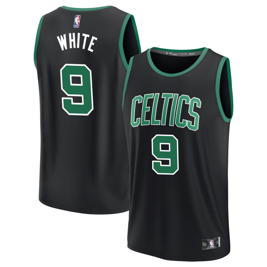 KODYSPORTS Premium Basketball Derrick White Boston Celtics 2024 Statement Edition Fan Support Team Jersey - Black