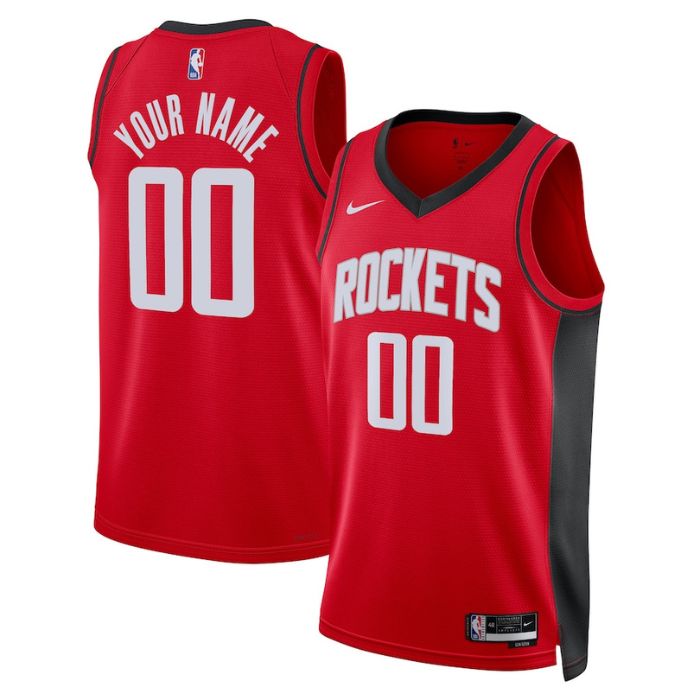 KODYSPORTS Premium Basketball Houston Rockets Unisex 2023/24 Swingman Custom Pro Jersey Red - Icon Edition