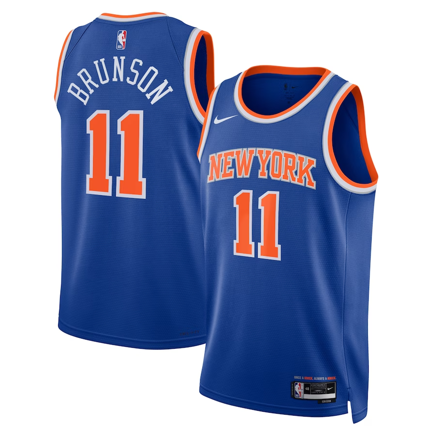 KODYSPORTS Premium Basketball Jalen Brunson New York Knicks 2024 Icon Edition Fan Game Jersey
