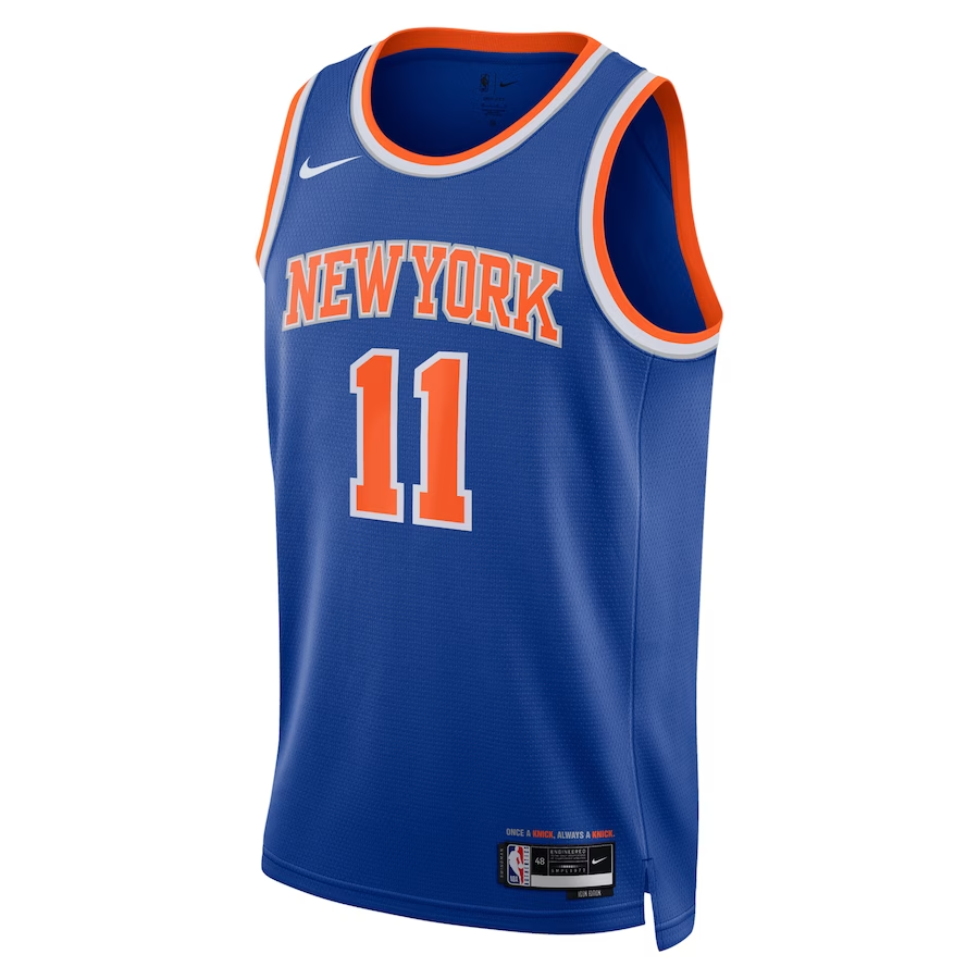 KODYSPORTS Premium Basketball Jalen Brunson New York Knicks 2024 Icon Edition Fan Game Jersey