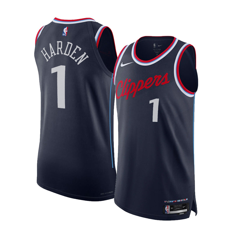 KODYSPORTS Premium Basketball James Harden 1 Los Angeles Clippers 2024 Icon Edition Fan Support Team Jersey - Navy
