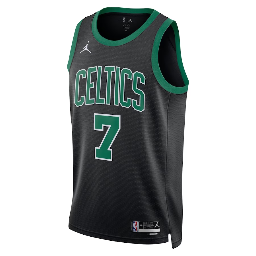 KODYSPORTS Premium Basketball Jaylen Brown Boston Celtics 2024 Swingman Edition Fan Game Jersey - Black
