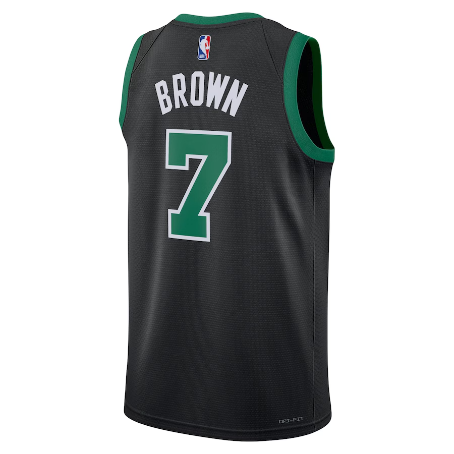 KODYSPORTS Premium Basketball Jaylen Brown Boston Celtics 2024 Swingman Edition Fan Game Jersey - Black